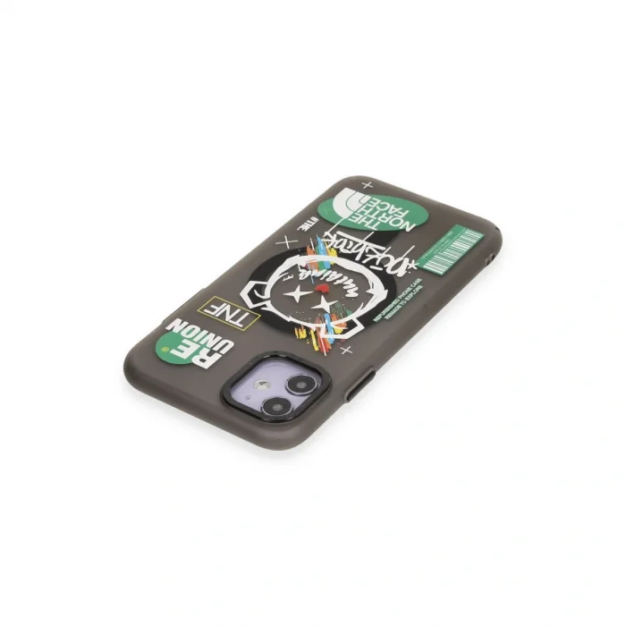 BUĞZ İphone 12 Kılıf Apollo Magneticsafe Desenli Kapak - Apollo Siyah - 2