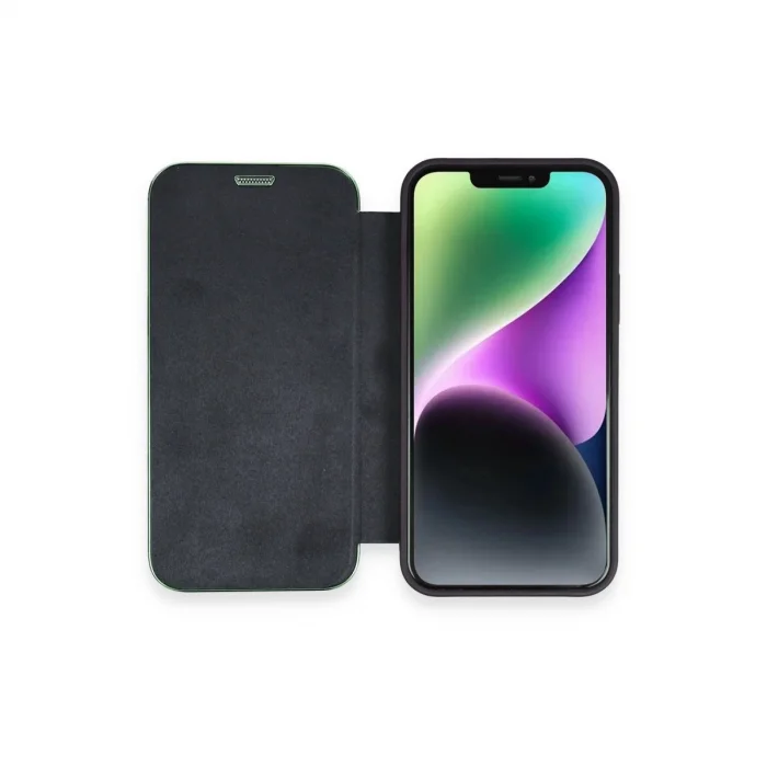 BUĞZ İphone 12 Kılıf Dolpin Kapaklı - Lacivert