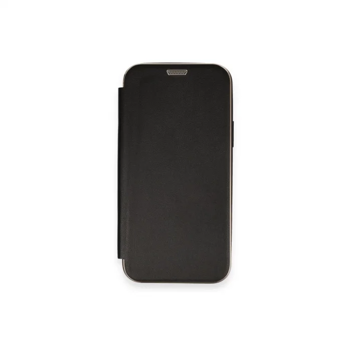 BUĞZ İphone 12 Kılıf Dolpin Kapaklı - Siyah