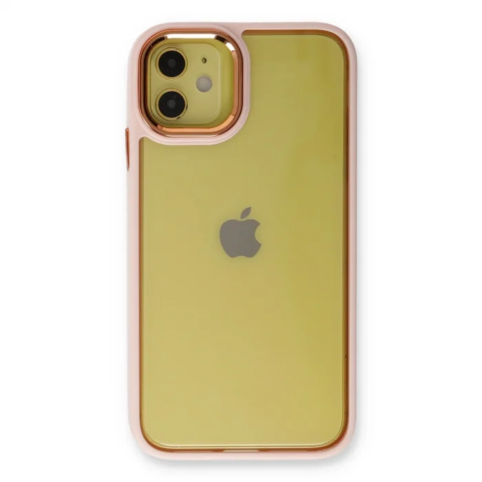 BUĞZ İphone 12 Kılıf Dora Kapak - Pudra