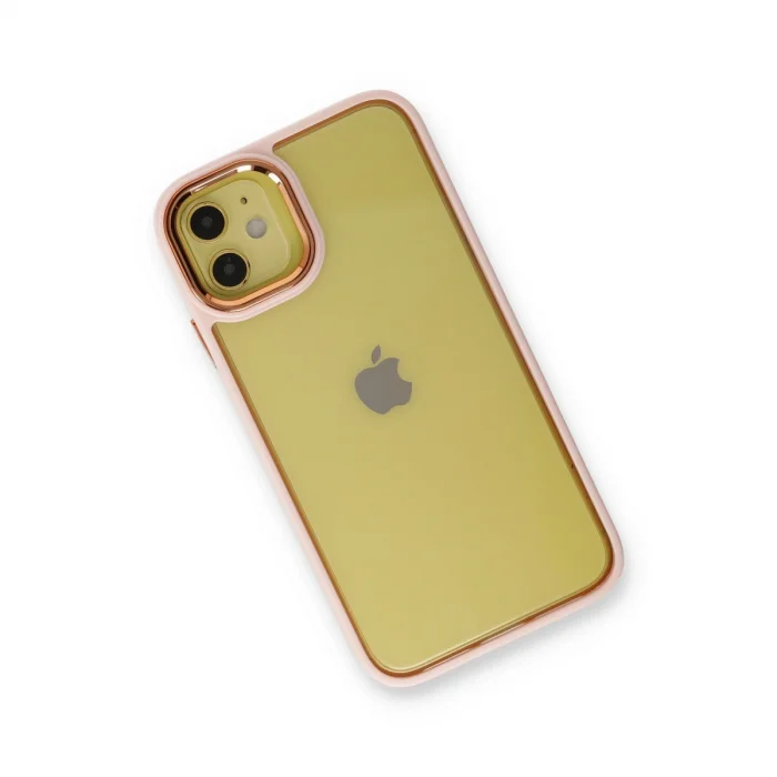 BUĞZ İphone 12 Kılıf Dora Kapak - Pudra