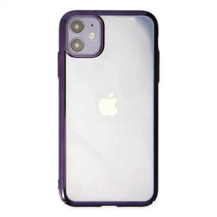 BUĞZ İphone 12 Kılıf Element Silikon - Mor