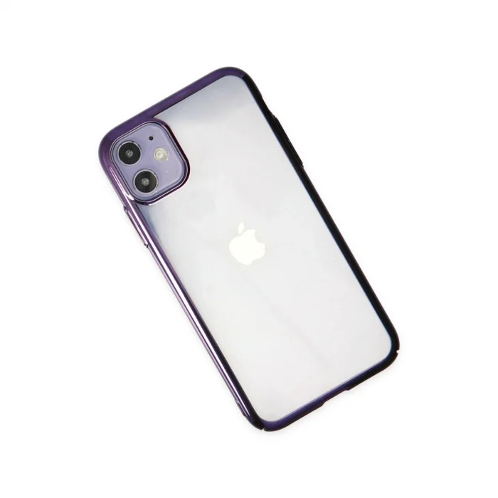 BUĞZ İphone 12 Kılıf Element Silikon - Mor