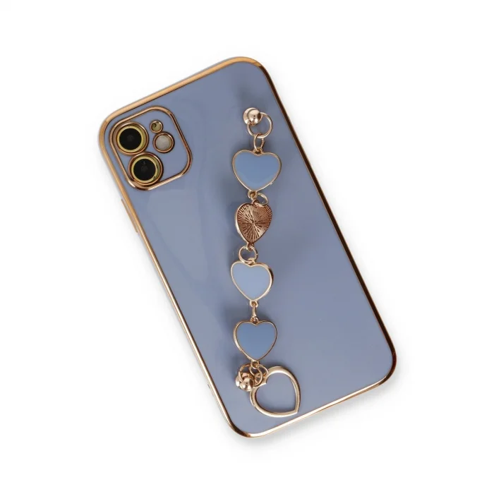 BUĞZ İphone 12 Kılıf Esila Silikon - Gri