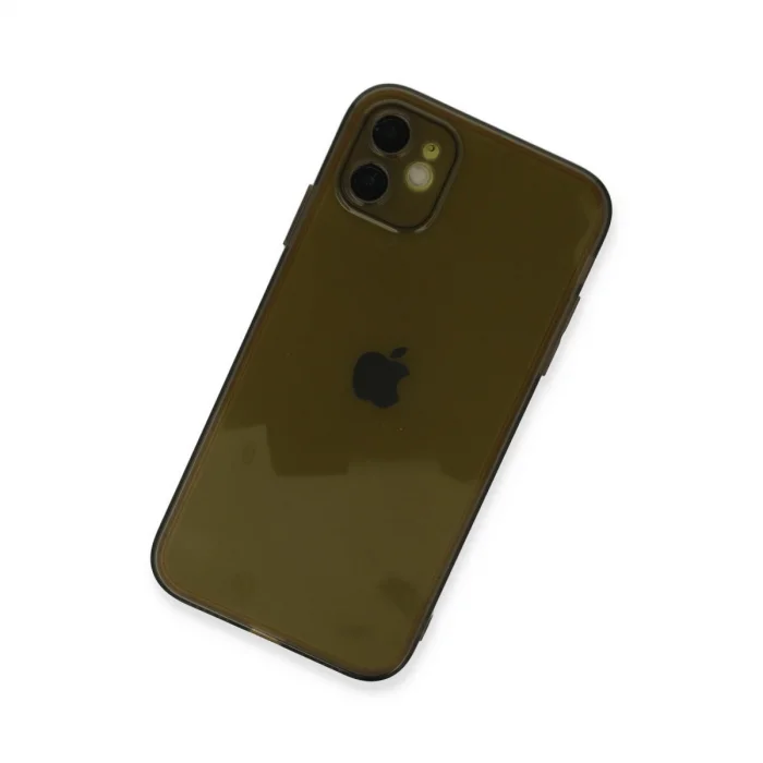 BUĞZ İphone 12 Kılıf Fly Lens Silikon - Siyah