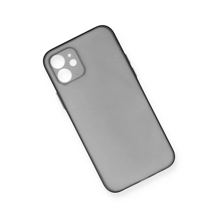 BUĞZ İphone 12 Kılıf Pp Ultra İnce Kapak - Gri