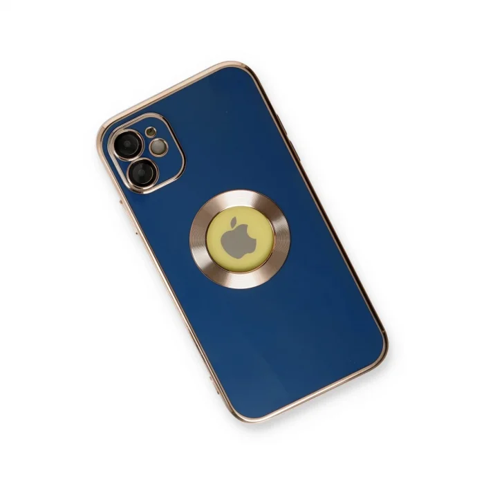 BUĞZ İphone 12 Kılıf Store Silikon - Mavi