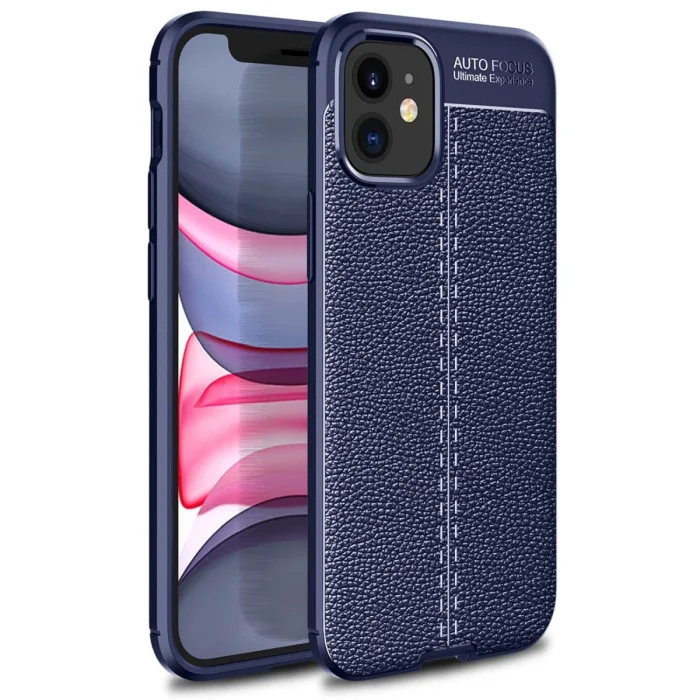 BUĞZ İphone 12 Mini Kılıf Auto Focus Kapak - Lacivert