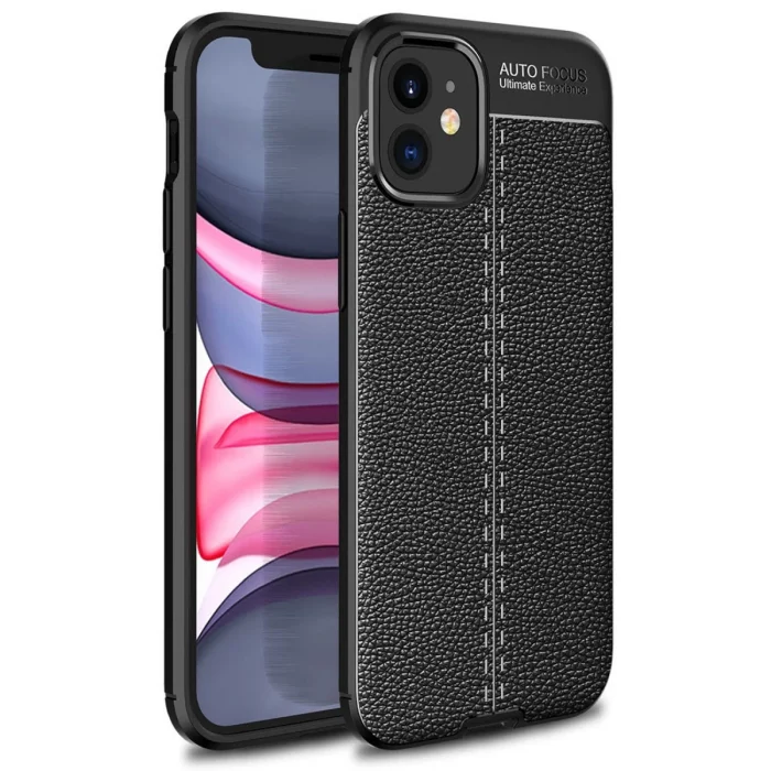 BUĞZ İphone 12 Mini Kılıf Auto Focus Kapak - Siyah