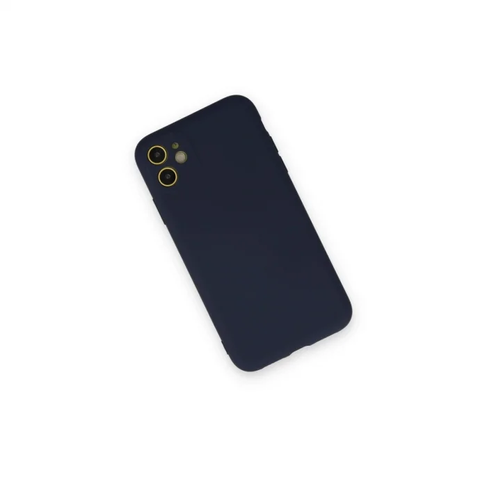 BUĞZ İphone 12 Mini Kılıf Nano İçi Kadife Silikon - Lacivert