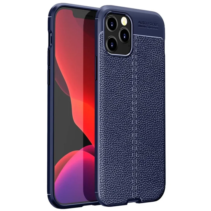 BUĞZ İphone 12 Pro Kılıf Auto Focus Kapak - Lacivert