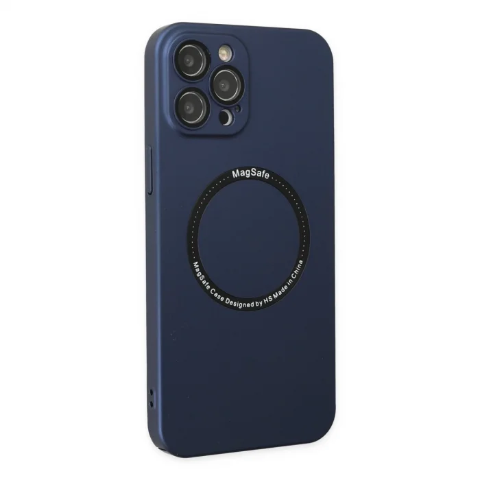 BUĞZ İphone 12 Pro Kılıf Jack Magneticsafe Lens Silikon - Lacivert