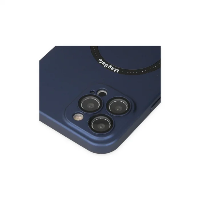 BUĞZ İphone 12 Pro Kılıf Jack Magneticsafe Lens Silikon - Lacivert