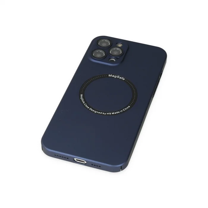 BUĞZ İphone 12 Pro Kılıf Jack Magneticsafe Lens Silikon - Lacivert