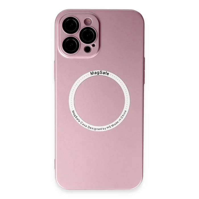 BUĞZ İphone 12 Pro Kılıf Jack Magneticsafe Lens Silikon - Rose Gold