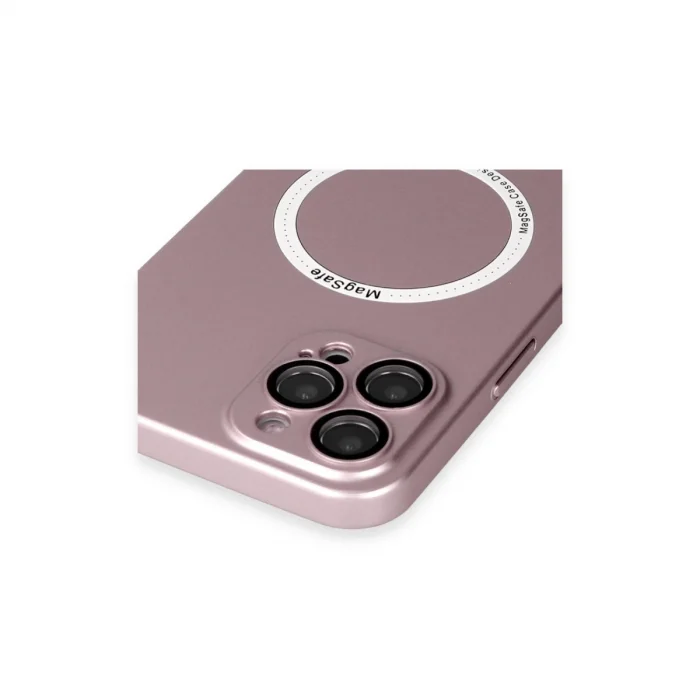 BUĞZ İphone 12 Pro Kılıf Jack Magneticsafe Lens Silikon - Rose Gold