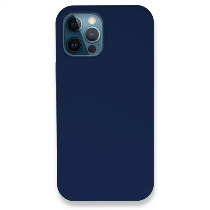 BUĞZ İphone 12 Pro Kılıf Lansman Legant Silikon - Lacivert