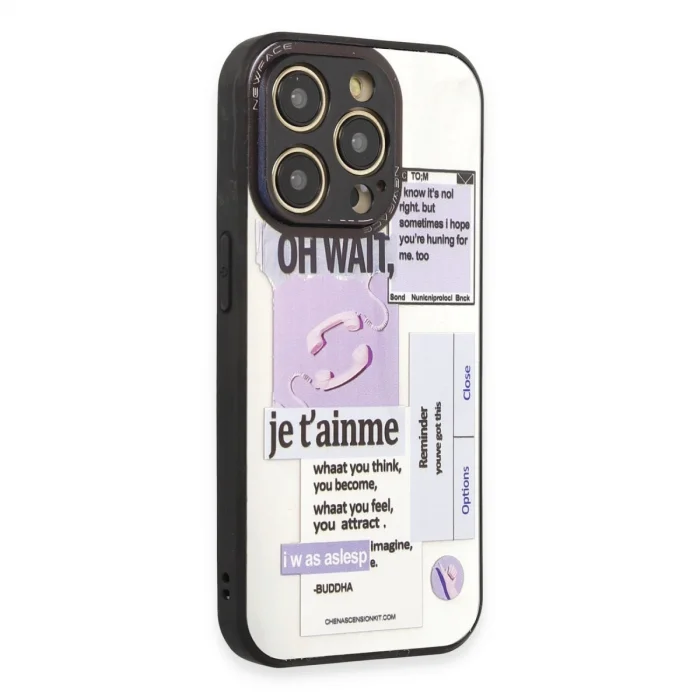 BUĞZ İphone 12 Pro Kılıf Mirror Desenli Kapak - Mirror - 4