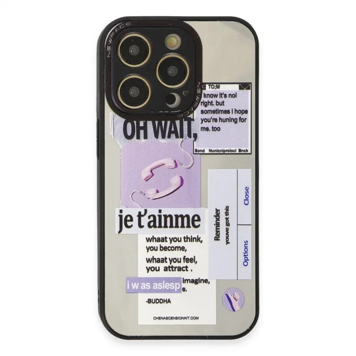 BUĞZ İphone 12 Pro Kılıf Mirror Desenli Kapak - Mirror - 4