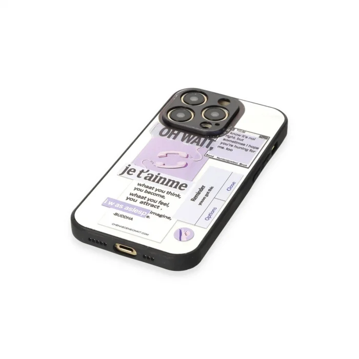 BUĞZ İphone 12 Pro Kılıf Mirror Desenli Kapak - Mirror - 4