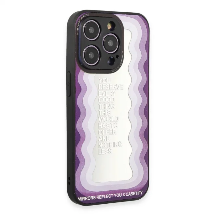 BUĞZ İphone 12 Pro Kılıf Mirror Desenli Kapak - Mirror - 5