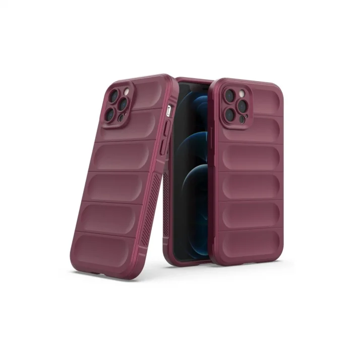 BUĞZ İphone 12 Pro Kılıf Optimum Silikon - Bordo