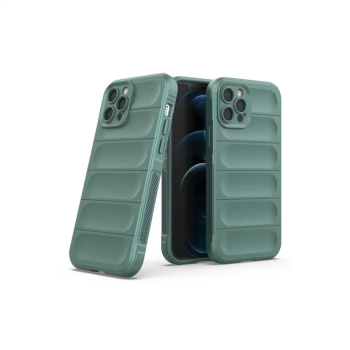 BUĞZ İphone 12 Pro Kılıf Optimum Silikon - Koyu Yeşil