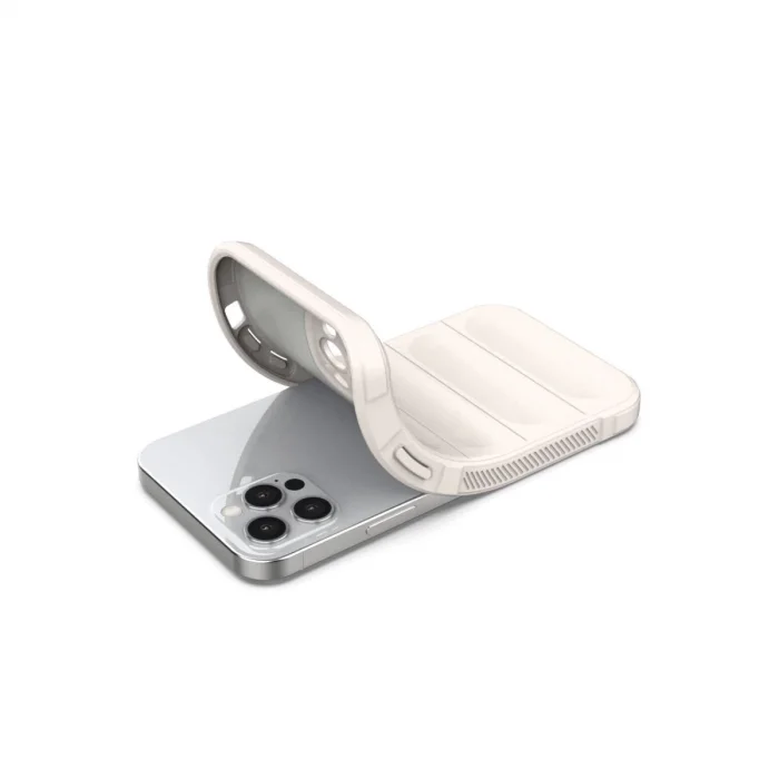 BUĞZ İphone 12 Pro Kılıf Optimum Silikon - Krem