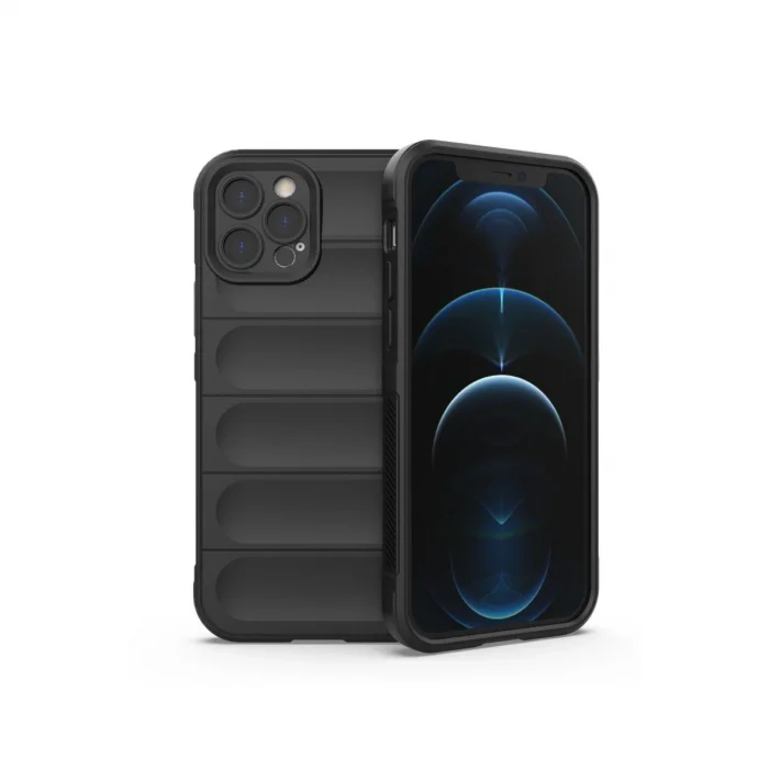 BUĞZ İphone 12 Pro Kılıf Optimum Silikon - Siyah