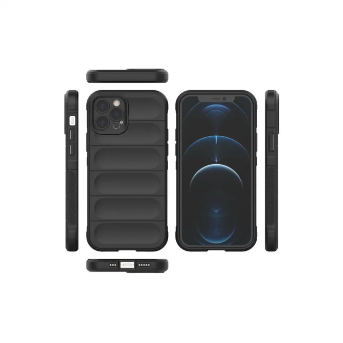 BUĞZ İphone 12 Pro Kılıf Optimum Silikon - Siyah