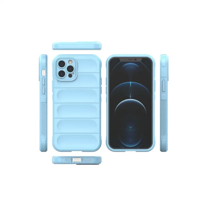 BUĞZ İphone 12 Pro Kılıf Optimum Silikon - Sky Blue