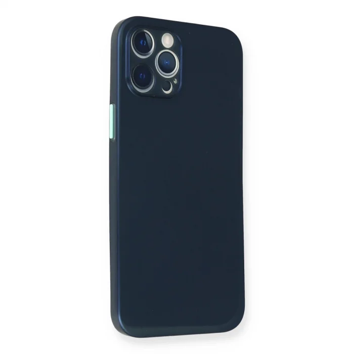 BUĞZ İphone 12 Pro Kılıf Pp Ultra İnce Kapak - Mavi
