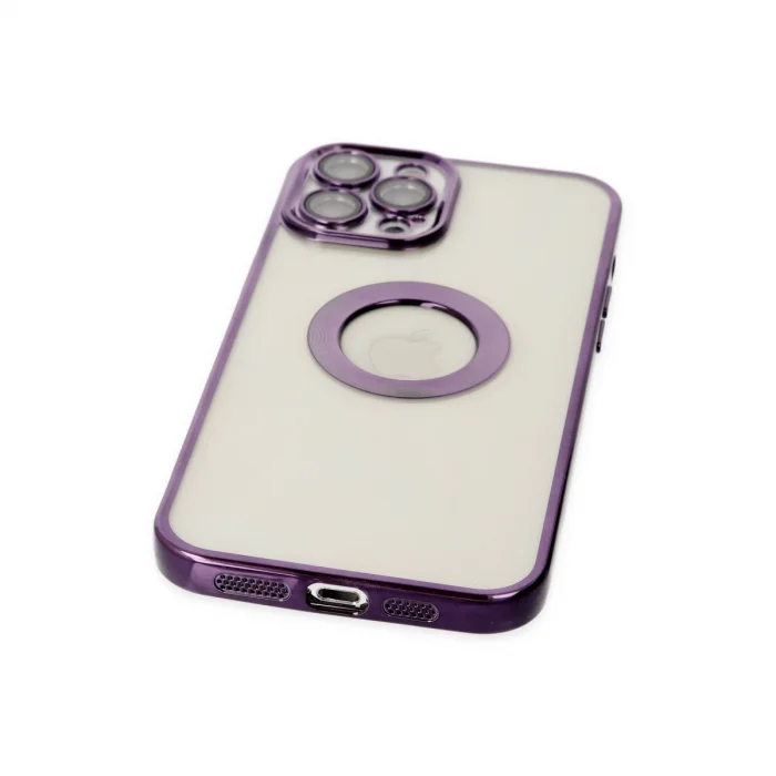 BUĞZ İphone 12 Pro Kılıf Slot Silikon - Mor