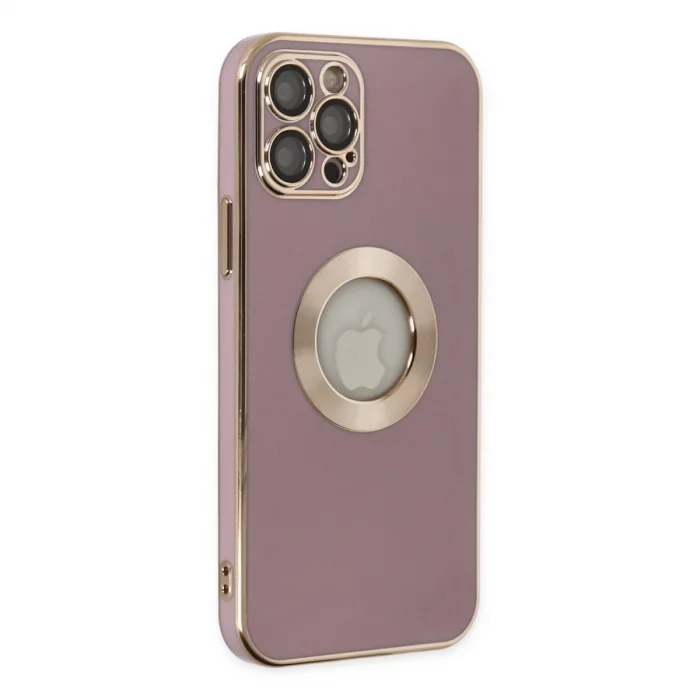 BUĞZ İphone 12 Pro Kılıf Store Silikon - Mor