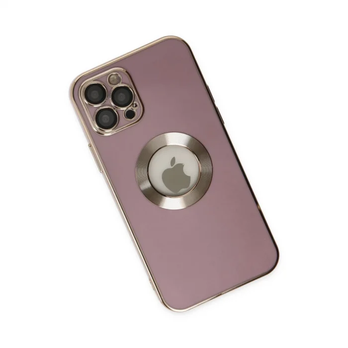 BUĞZ İphone 12 Pro Kılıf Store Silikon - Mor