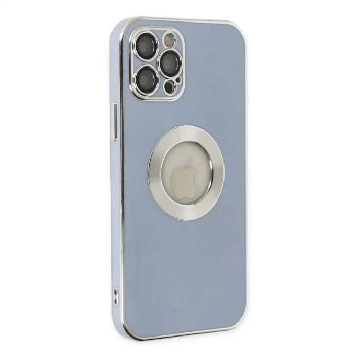 BUĞZ İphone 12 Pro Kılıf Store Silikon - Sierra Blue