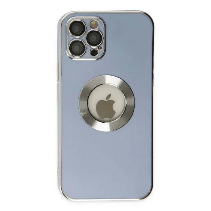 BUĞZ İphone 12 Pro Kılıf Store Silikon - Sierra Blue