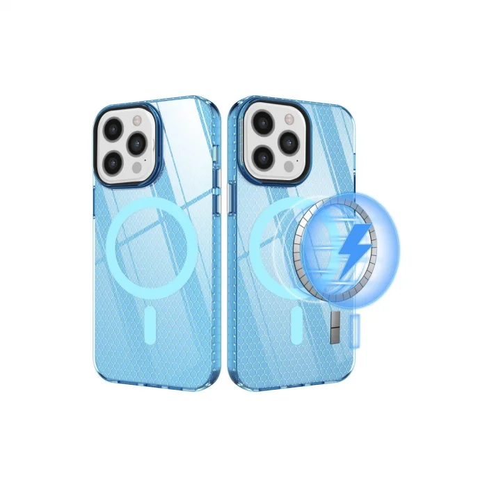 BUĞZ İphone 12 Pro Max Kılıf Beta Magneticsafe Silikon - Mavi