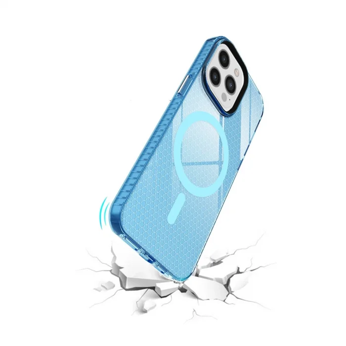 BUĞZ İphone 12 Pro Max Kılıf Beta Magneticsafe Silikon - Mavi