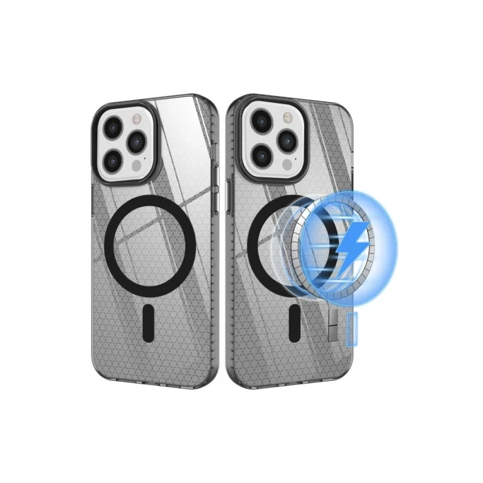 BUĞZ İphone 12 Pro Max Kılıf Beta Magneticsafe Silikon - Siyah