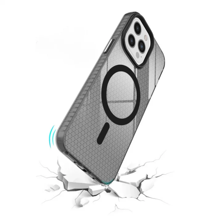 BUĞZ İphone 12 Pro Max Kılıf Beta Magneticsafe Silikon - Siyah