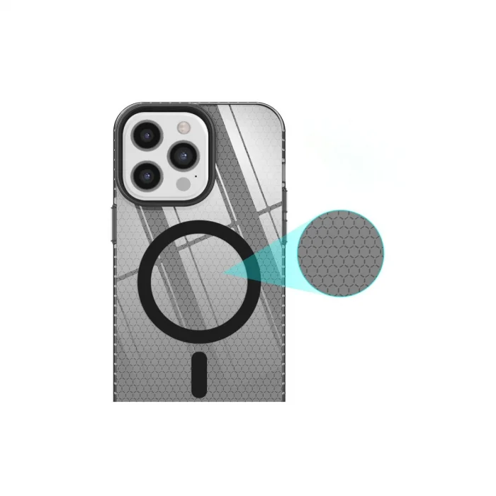 BUĞZ İphone 12 Pro Max Kılıf Beta Magneticsafe Silikon - Siyah