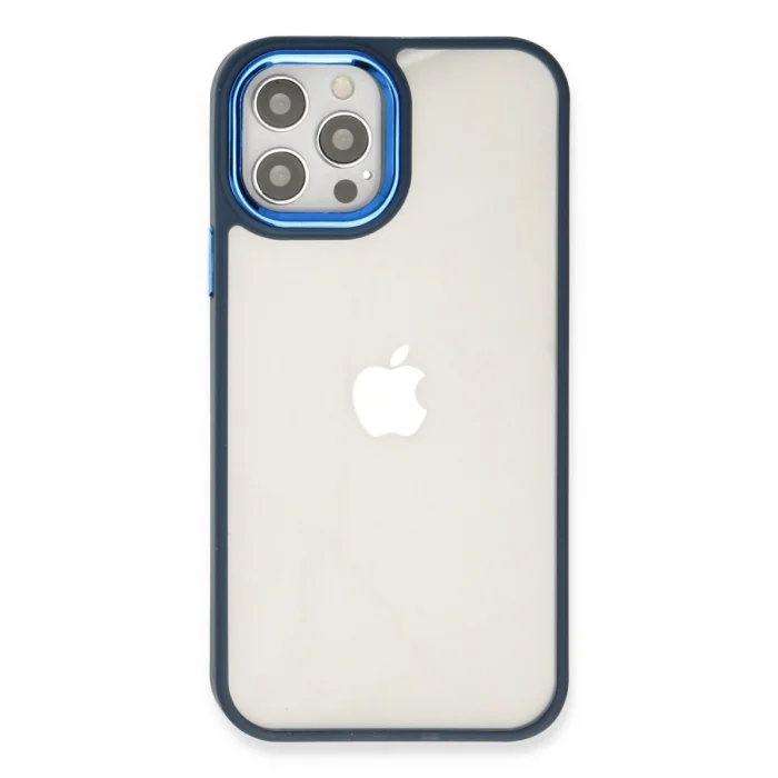 BUĞZ İphone 12 Pro Max Kılıf Dora Kapak - Mavi