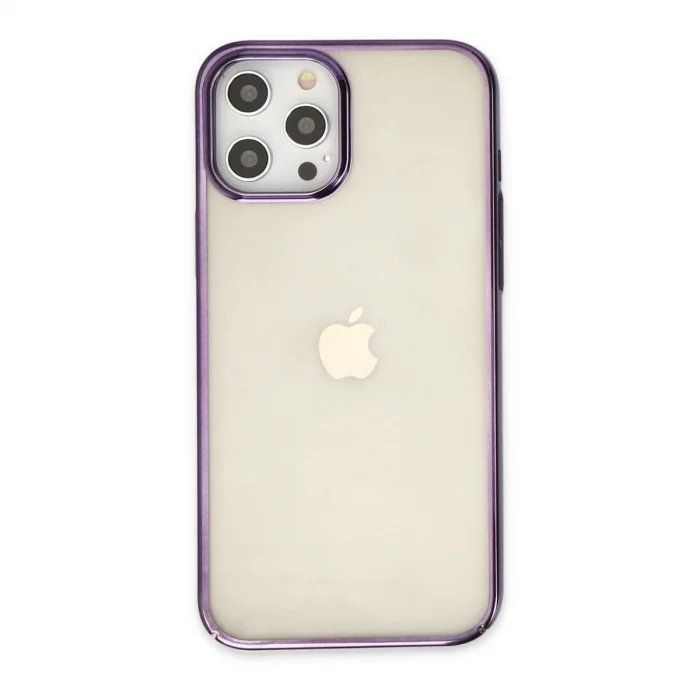 BUĞZ İphone 12 Pro Max Kılıf Element Silikon - Mor