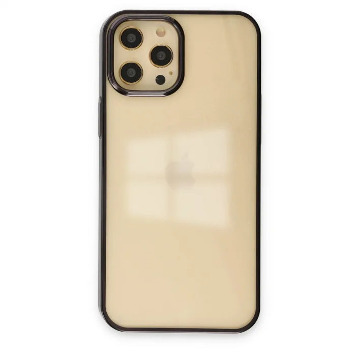 BUĞZ İphone 12 Pro Max Kılıf Element Silikon - Siyah