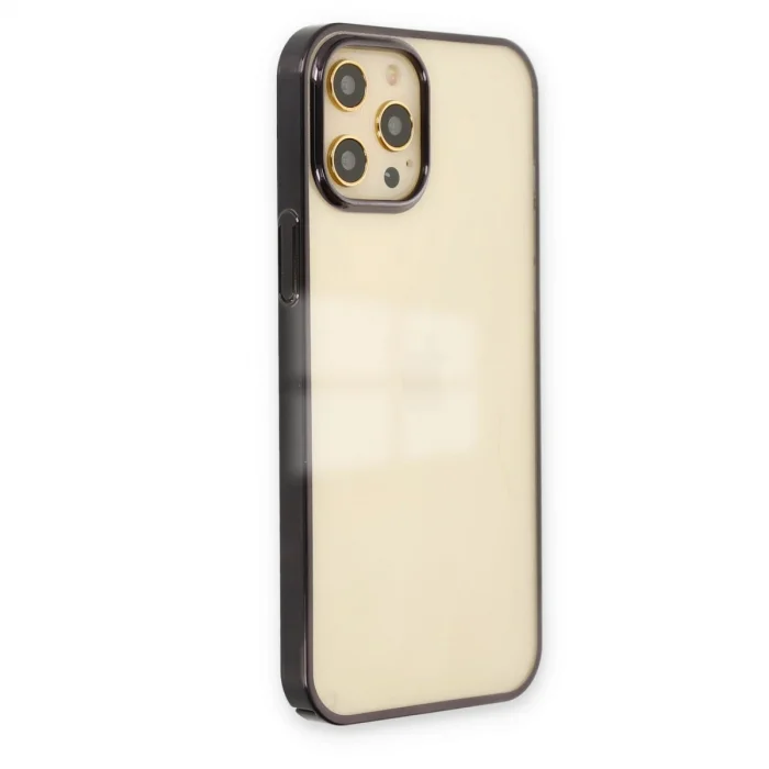 BUĞZ İphone 12 Pro Max Kılıf Element Silikon - Siyah