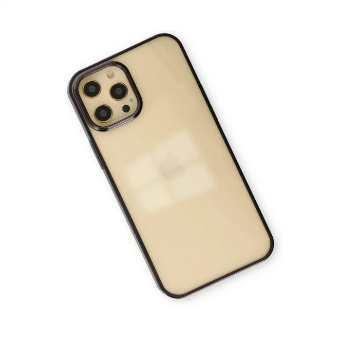BUĞZ İphone 12 Pro Max Kılıf Element Silikon - Siyah