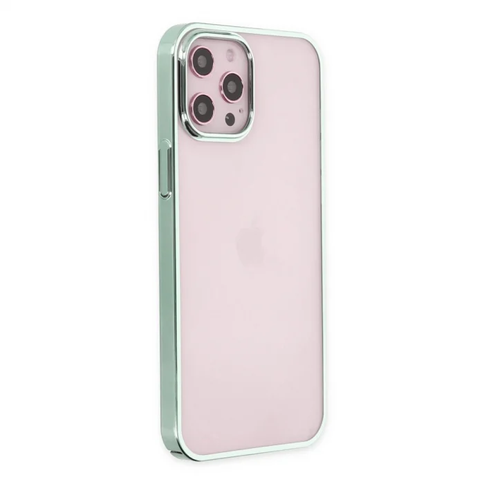 BUĞZ İphone 12 Pro Max Kılıf Element Silikon - Yeşil