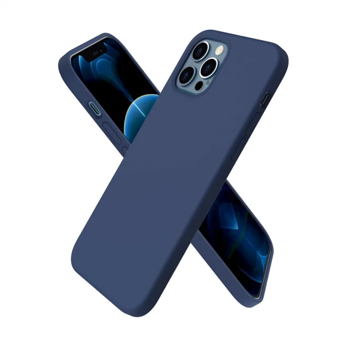 BUĞZ İphone 12 Pro Max Kılıf First Silikon - Lacivert