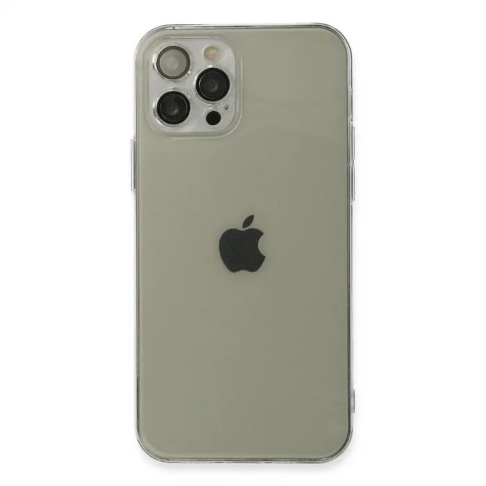 BUĞZ İphone 12 Pro Max Kılıf Fly Lens Silikon - Şeffaf